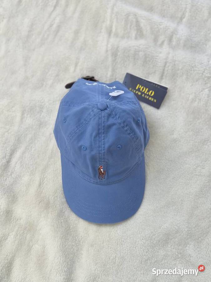 Nowa niebieska czapka z daszkiem Ralph Lauren z Bibice