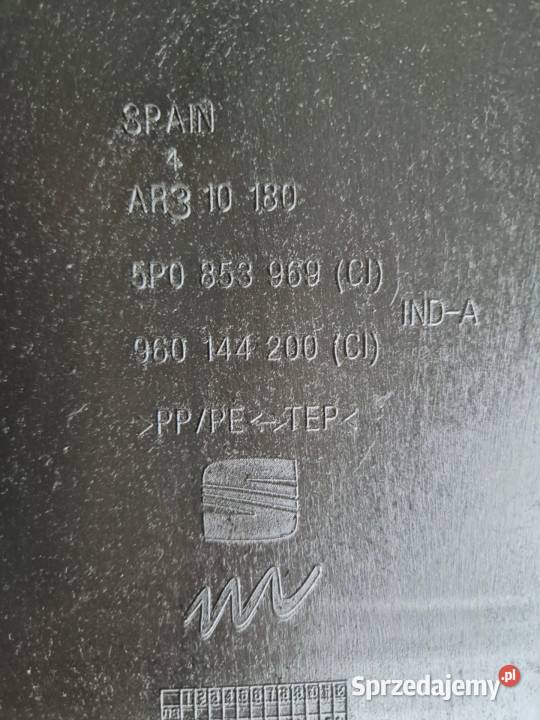 OSŁONA BŁOTNIKA PRZÓD PRAWA LEWA ALTEA TOLEDO osobowe świętokrzyskie