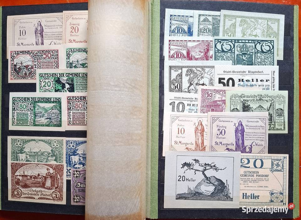 Stary Pieniądz Papierowy Zestaw Notgeldów 237 Gliwice