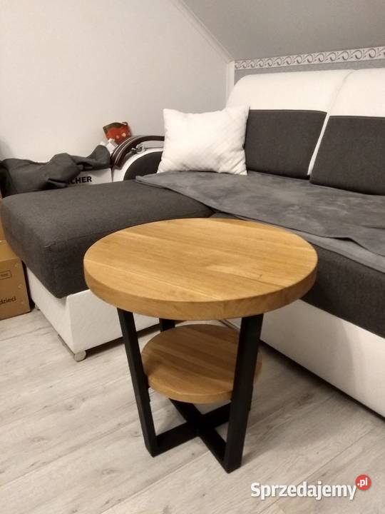 Stolik kawowy z półką 50 okrągły nowoczesny małopolskie Kraków
