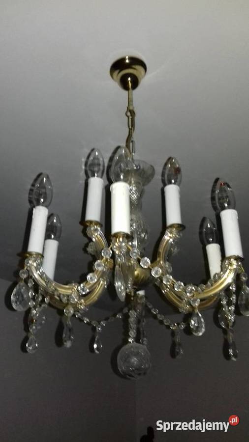 Żyrandol kryształowy 6 ramienny sprzedam