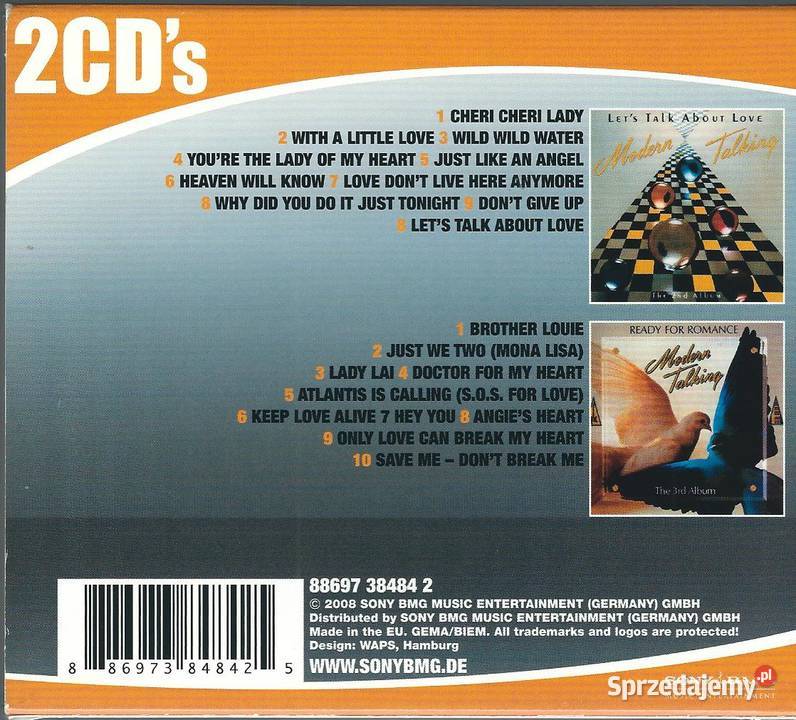 2 CD Modern Talking 2 In 1 Modern Talking 2008 Brwinów