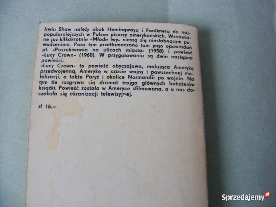 Zakłócenia w eterze Lucy Crown Chleb na wody