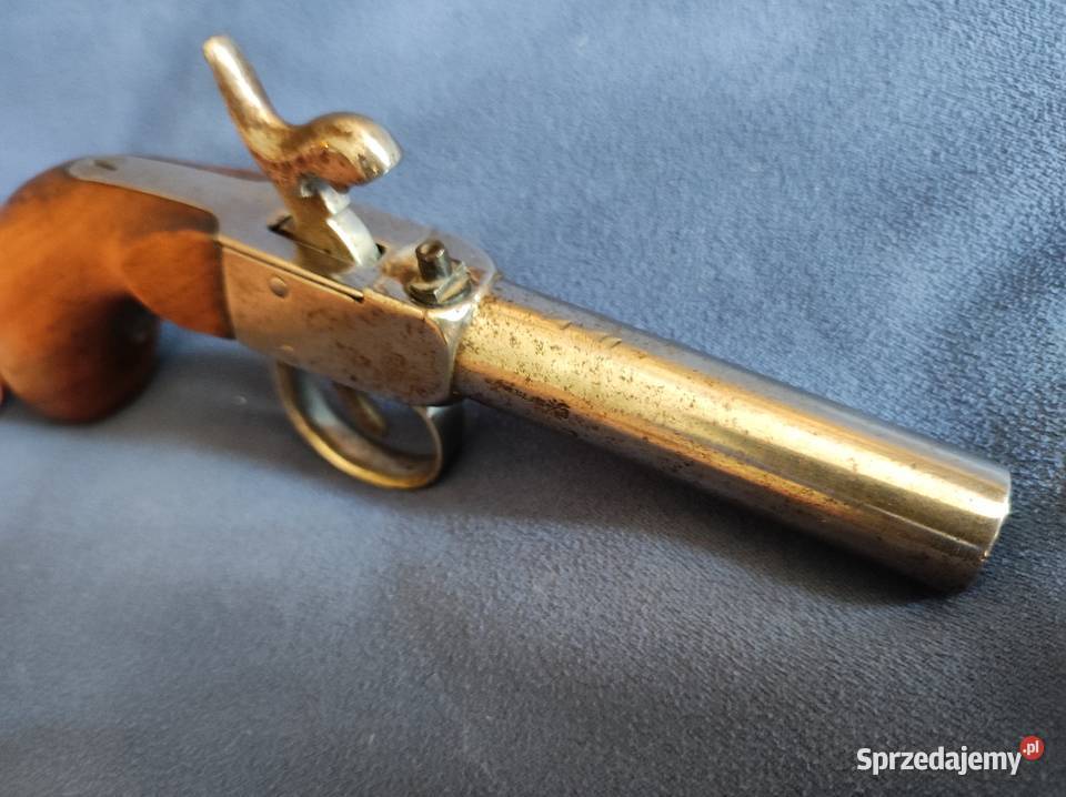 Pistolet mały kapiszon czarnoprochowy XIXw Wrocław