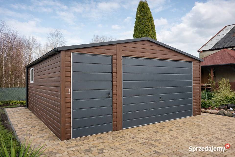 Garaż Blaszany 45x6 m Drewnopodobny Profil Sprzedaż Szczecin