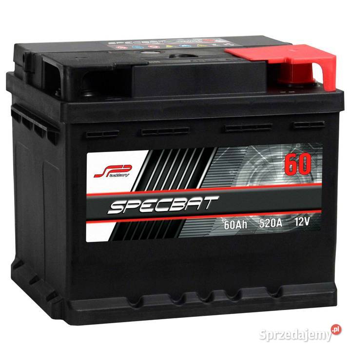 AKUMULATOR SPECBAT 60Ah 480A EN PRAWY PLUS osobowe podlaskie