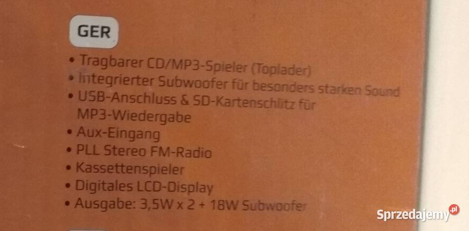 DENVER TCS86 Boombox RadioCDMP3USB kompatibel śląskie Katowice