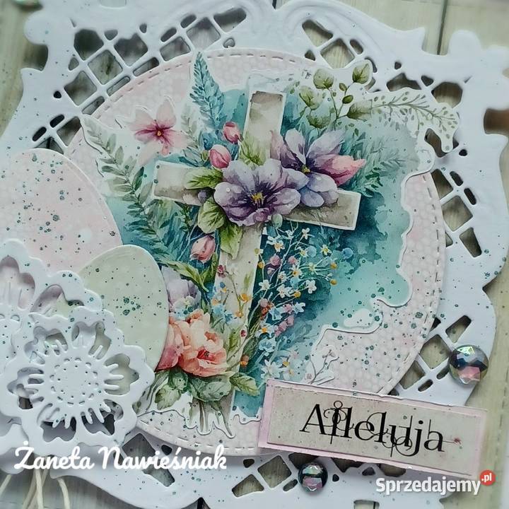 Kartka świąteczna wielkanocna Mszana Dolna