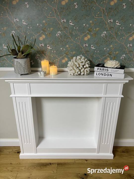 Drewno kominek atrapa portal kominkowy Konsola Warszawa