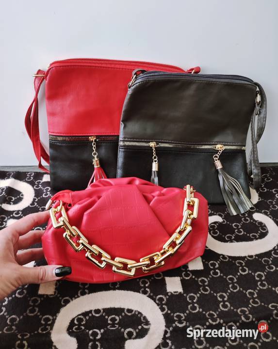 PROMOCJAPiękne torebki z eko skórkiCzerwony i Listonoszka  Warszawa sprzedam