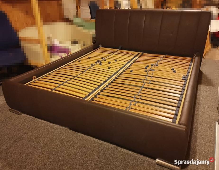 Łóżko dwuosobowe z ekoskóry 226x200 dolnośląskie sprzedam