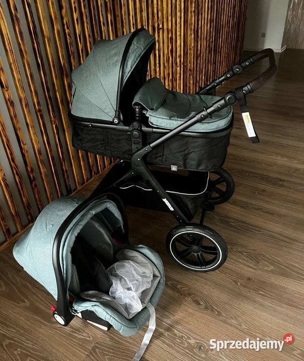 Wózek dziecięcy wielofunkcyjny 3w1 składany Możliwość zamontowania fotelika  Okonek