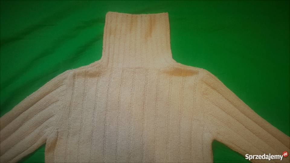 Kremowy sweter Opinion By Spengler z golfem Rozmiar 38(M) Warszawa