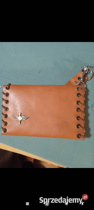 Portfel skórzany ręcznie robiony info opis foto Starachowice sprzedam