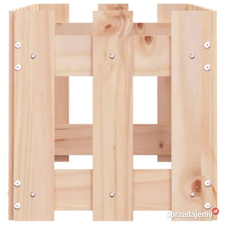 Rabata ogrodowa z płotkiem 100x30x30 lite drewno Warszawa