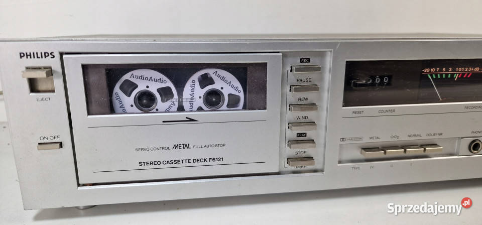 Magnetofon Cassette Deck Philips F6121 F 6121 Magnetofony Międzychód