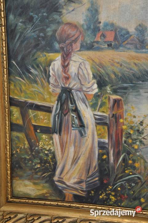 Józef Mehoffer Dziewczyna na Wsi Rzeką Stary małopolskie