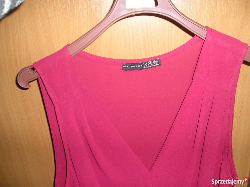 Burgundowa bluzka zakładany przód mgiełka 3840