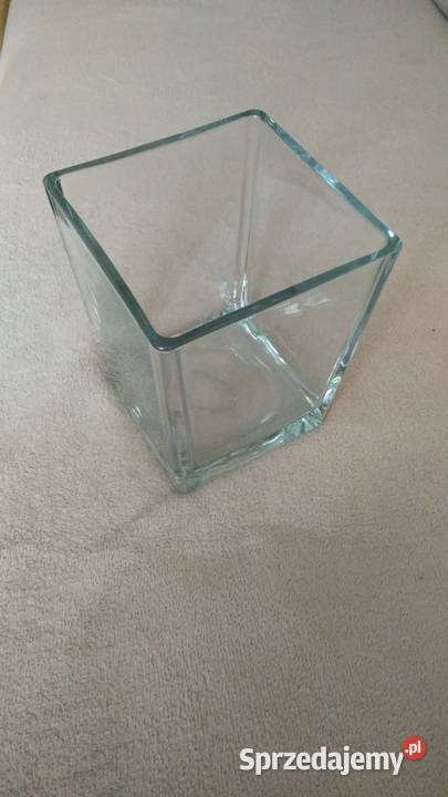 Wazon Szklany Kwadratowy IKEA 14X14 H 17 wielkopolskie