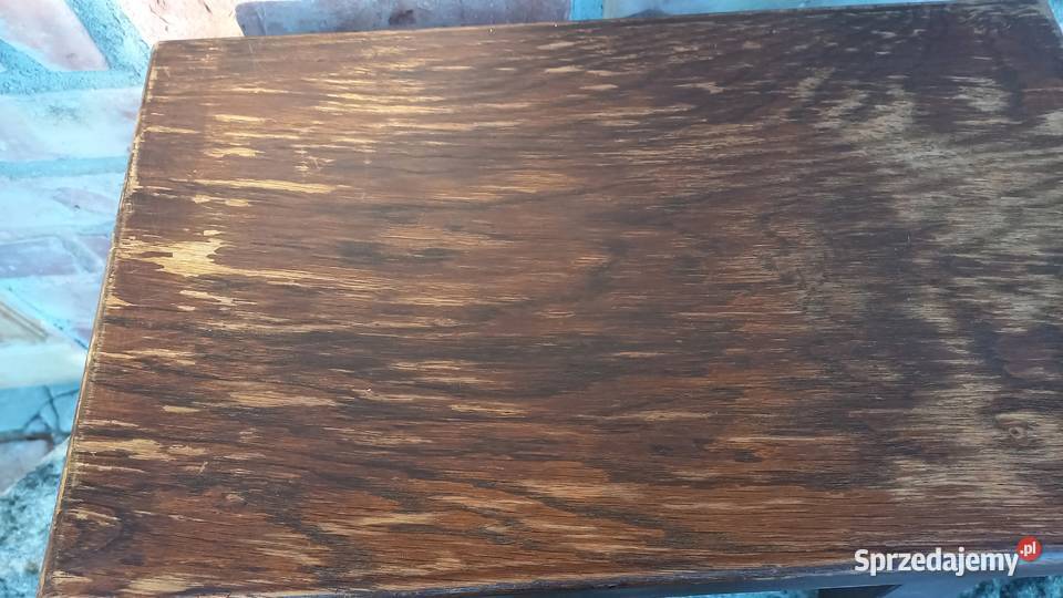 Stolik dębowy kawowy Kwietnik Stojak na kwiatek Gawroniec sprzedam