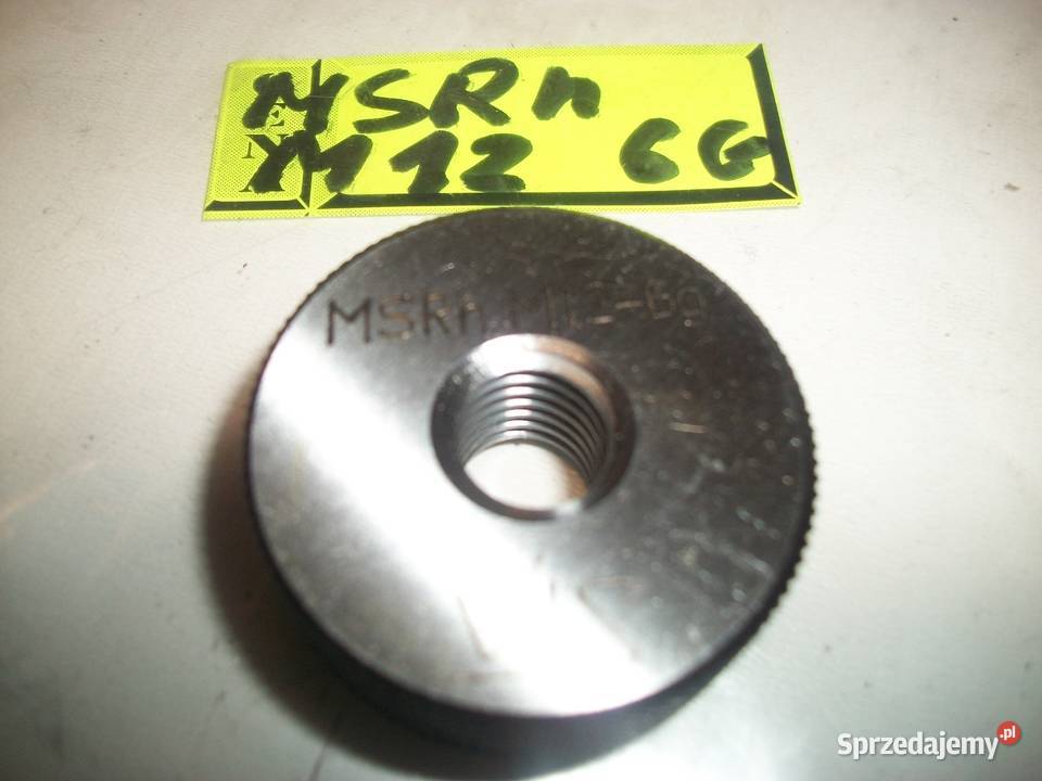 Sprawdzian gwintu zewnętrznego M12 typ MSRh