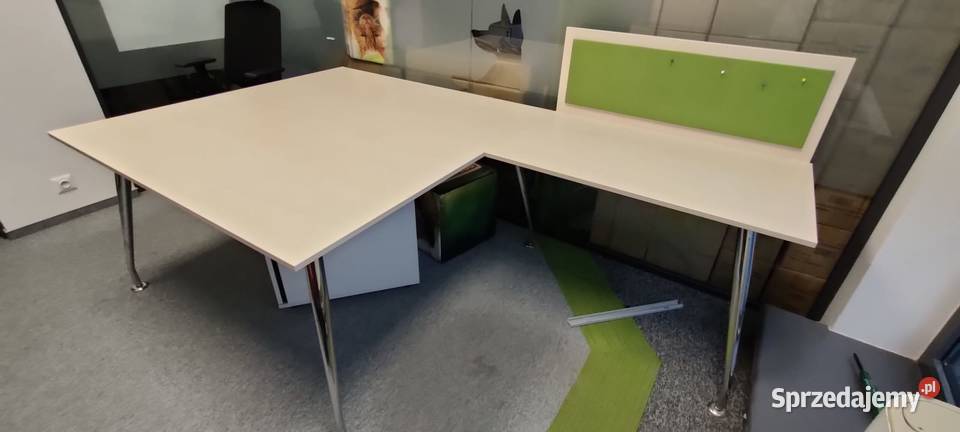 Biurko stół 140x140 dostawka chromowane nogi Warszawa sprzedam