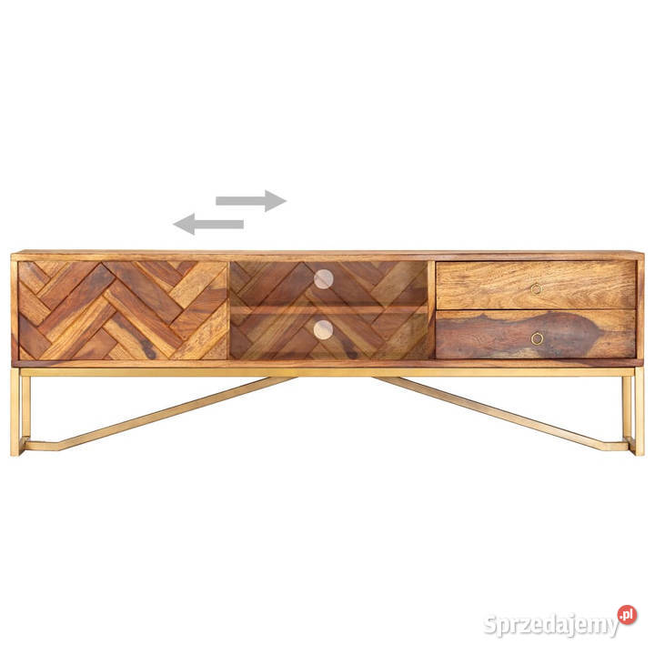 Szafka pod TV 140x30x45 lite drewno sheesham Warszawa
