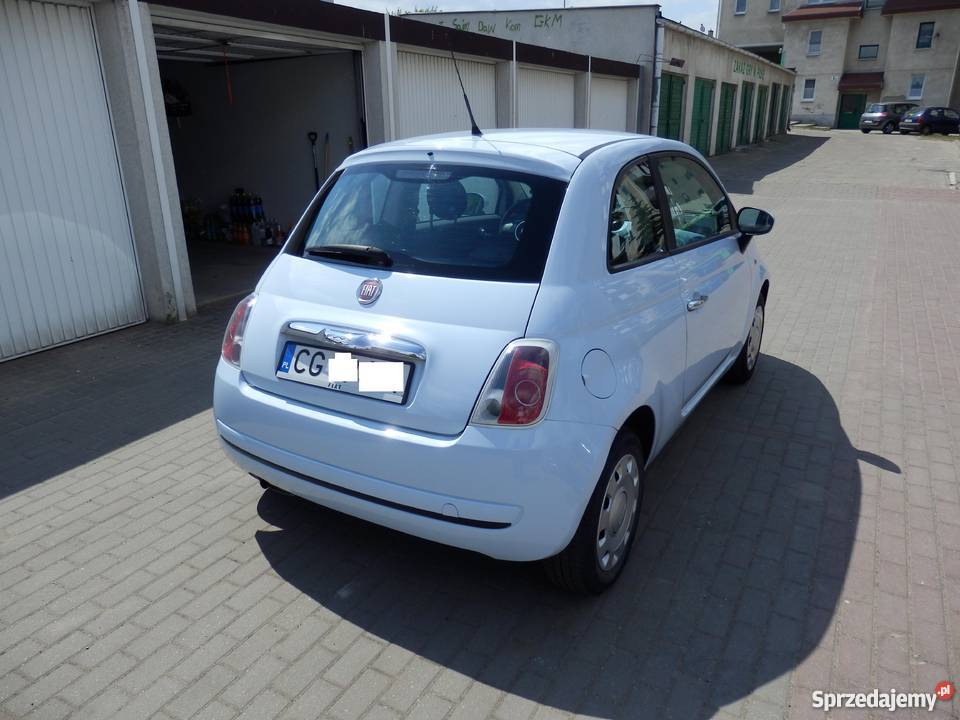 FIAT 500 12 BŁĘKITNY mały przebieg KLIMA sprowadzony