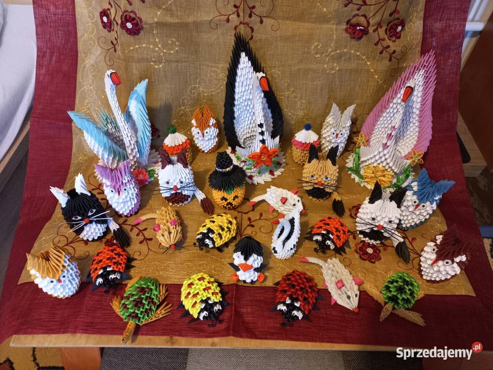słodkie KURCZACZKI origami ozdoba prezent sprzedam