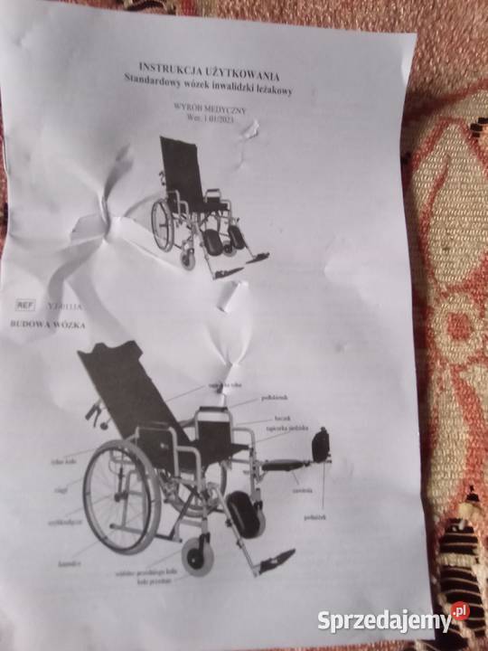 Wózek inwalidzki leżakowy Zdrowie i Uroda Katowice sprzedam