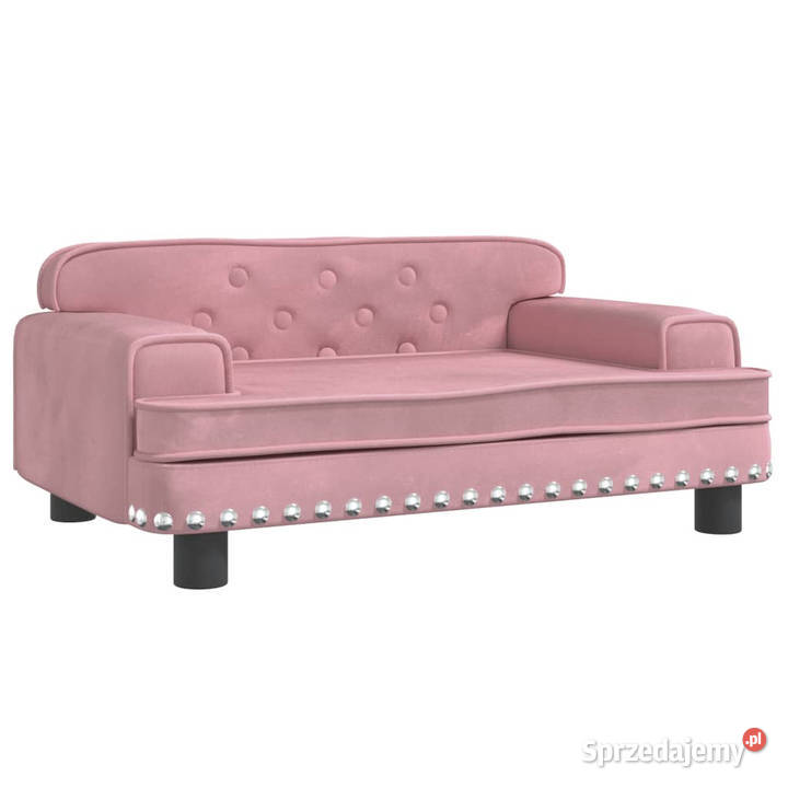 Sofa dzieci różowa 70x45x30 aksamit WM3196296 Warszawa