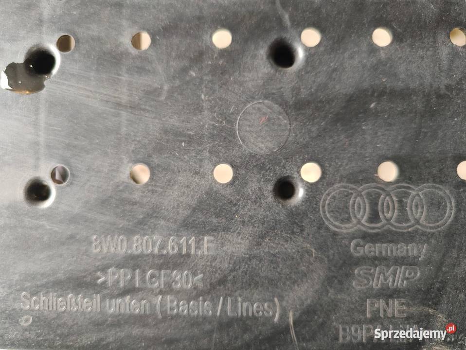 Osłona Płyta pod Zderzak Przedni Audi A4 B9 8W Pleszew