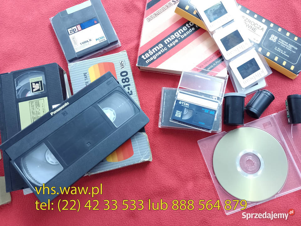 Przegrywanie kaset wideo VHS audio skanowanie Warszawa usługi it