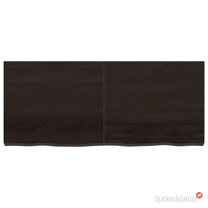 Blat stołu ciemnobrązowy 140x60x26 lite drewno Akcesoria meblowe Warszawa