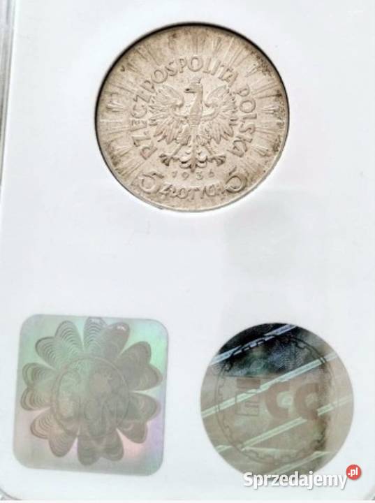 Moneta 5 zl Józef Piłsudski 1936 AU50