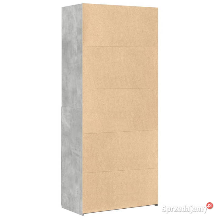 Wysoka szafka szarość betonu 80x425x185 Warszawa