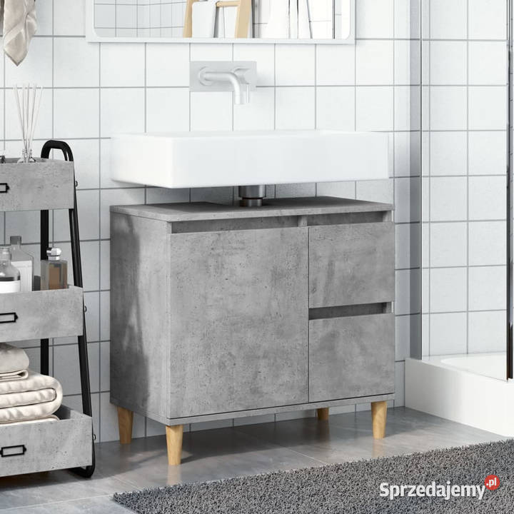 Szafka łazienkowa szarość betonu 65x33x60