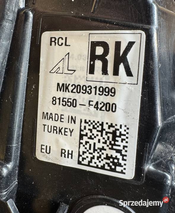 Lampa tył prawa rh Toyota chr chr II 2 prawe Międzychód