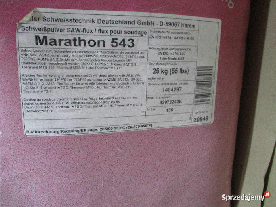 Topnik aglomerowany fluorowy Marathon 543 Spawanie i zgrzewanie Mogilno