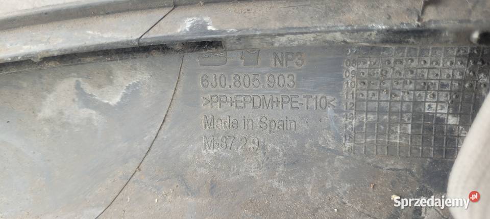 SPOILER DOKŁADKA ZDERZAKA PRZÓD SEAT IBIZA IV śląskie Ruda Śląska