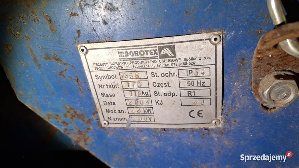 Żmijka do zboża MAGROTEX fi 150 7m Silnik 22 kW nieuszkodzony Piotrowice