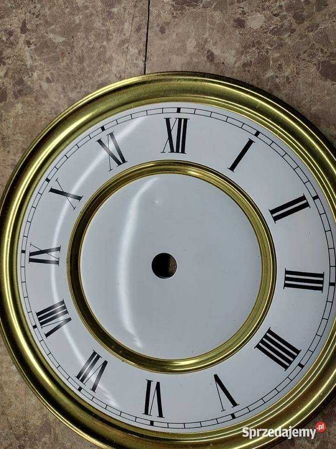 T162 Tarcza starego zegara ściennego 15 blaszana Tczew