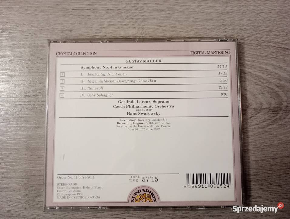 Mahler Swarowsky Lorenz Czech Philharmonic Stalowa Wola