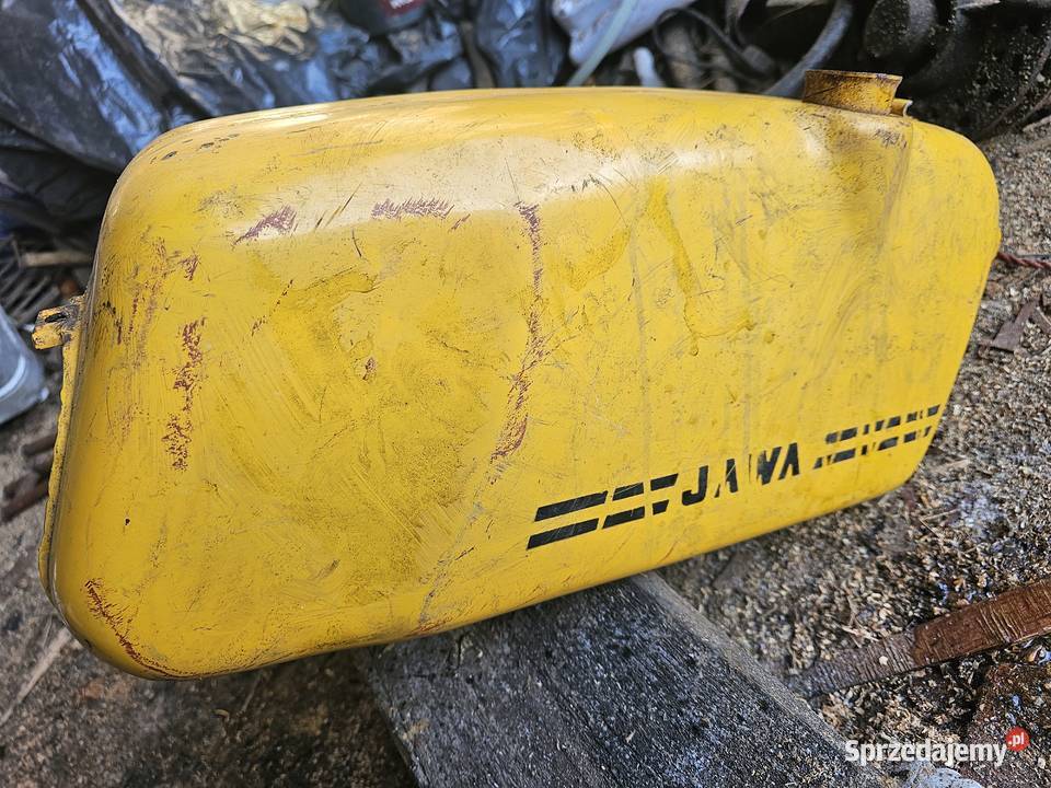 Zbiornik paliwa Jawa Mustang 50 żółty Drzewica