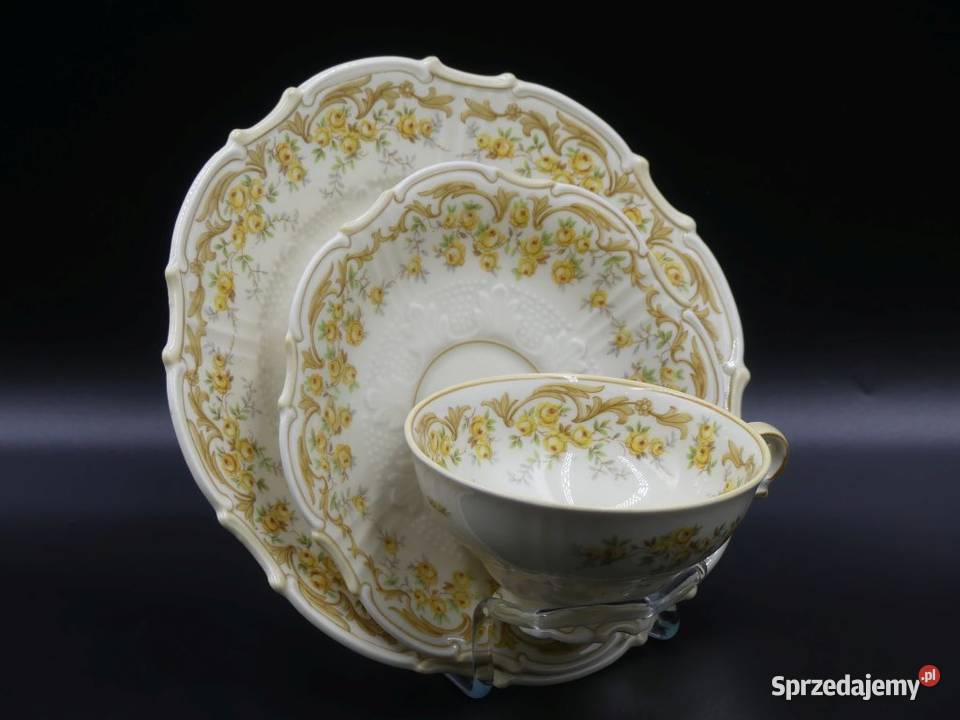 Komplet śniadaniowy Sorau Żary piękne reliefy wielkopolskie Poznań