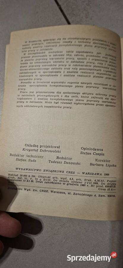 1 wydanie niezwykle rzadki poradnik BHP z 1969