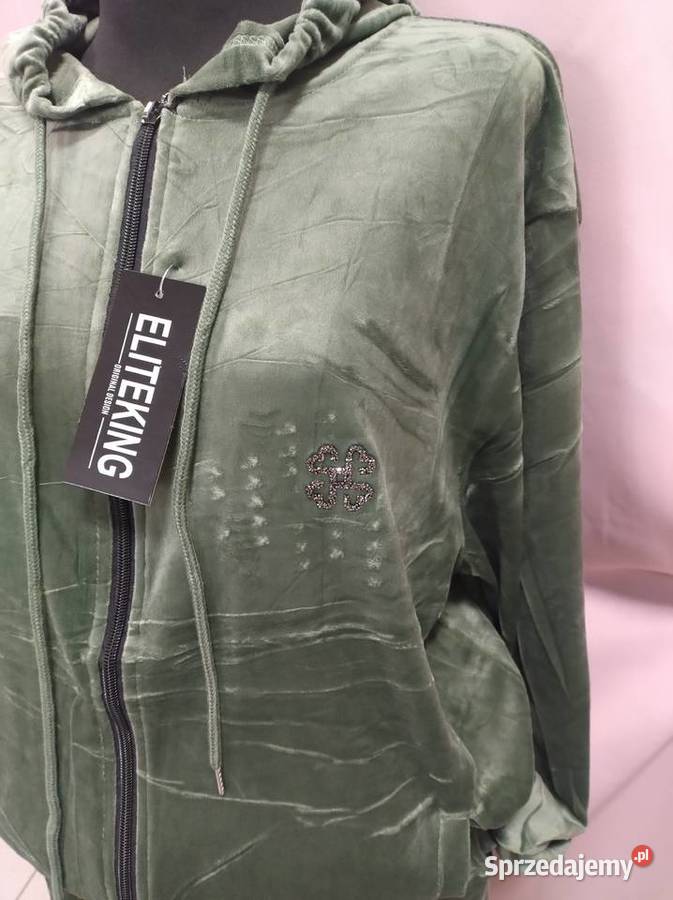 Cienki welurowy dres damski nowy rozmiar 3XL warmińsko-mazurskie Elbląg