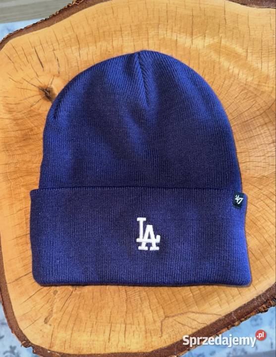 Fioletowa czapka zimowa beanie 47 brand LA Warszawa