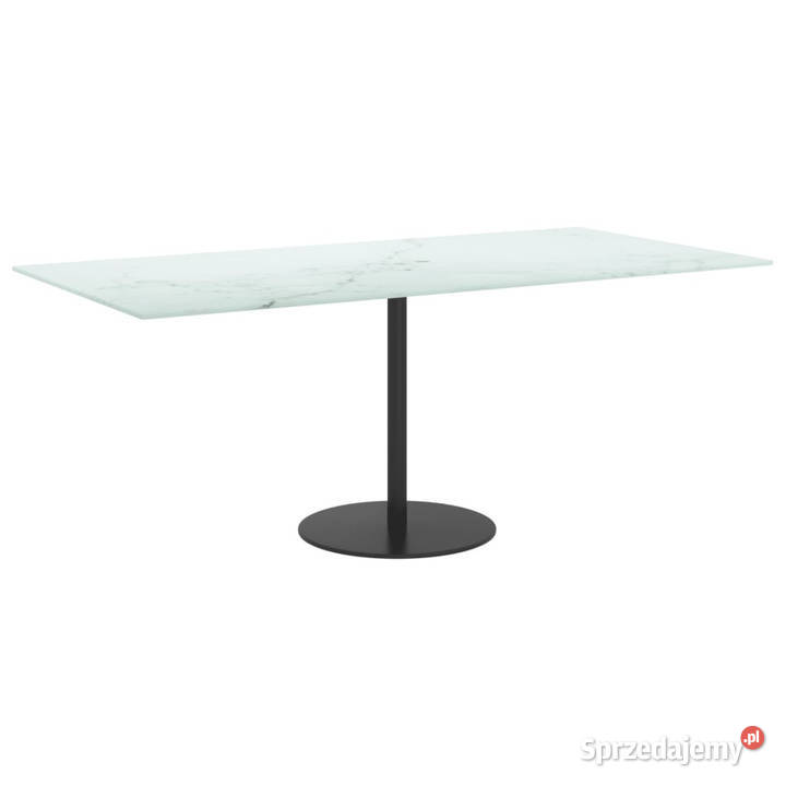 Blat stołu biały 100x50 6 mm szkło ze wzorem mazowieckie Warszawa