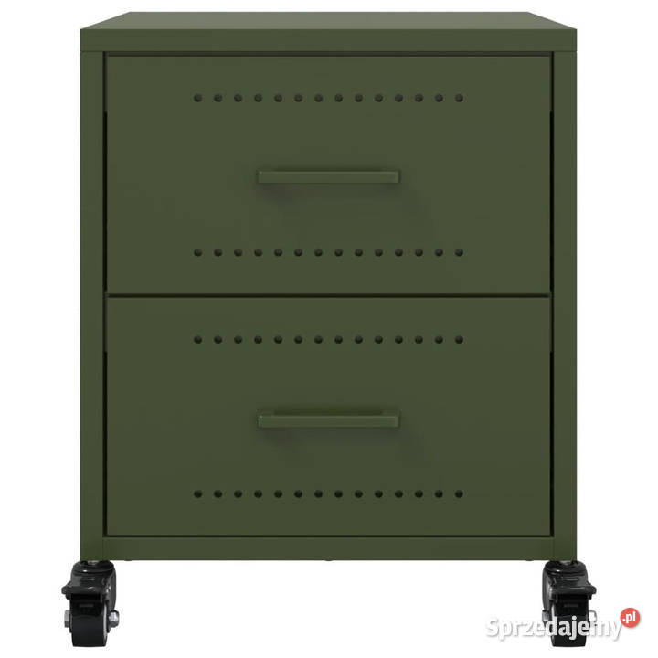 Szafka nocna oliwkowa zieleń 36x39x435 stal mazowieckie